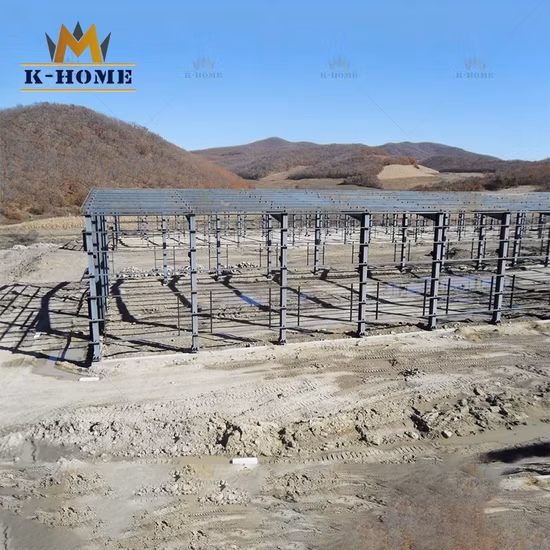 Сборный дом со стальной конструкцией с использованием стальной балки